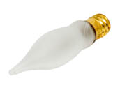 Bulbrite B404307 7.5CFF/15 (Frosted) 7.5W 130V Frosted Bent Tip Decorative Bulb, E12 Base